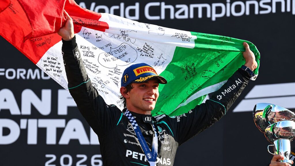 ¡HISTÓRICO EN MONZA! KIMI ANTONELLI GANA EL GRAN PREMIO DE ITALIA DE FÓRMULA 1