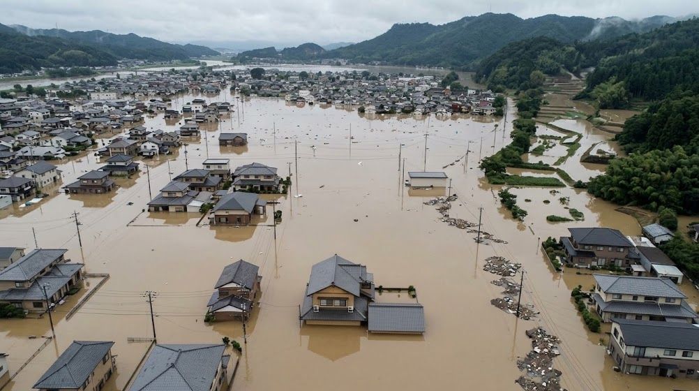 ¡EMERGENCIA EN JAPÓN! FUERTES LLUVIAS DESATAN INUNDACIONES EN VARIAS ZONAS