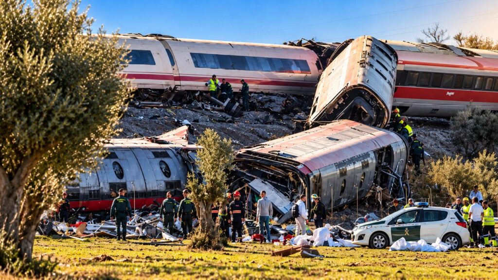 ¡TRAGEDIA EN ESPAÑA! CHOQUE DE TRENES DEJA AL MENOS 68 MUERTOS